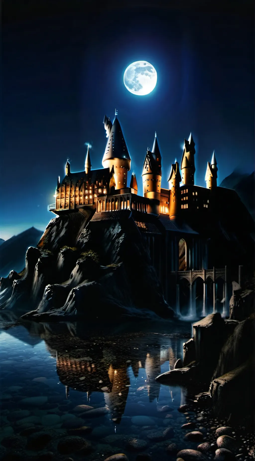 ai character: Hogwarts background