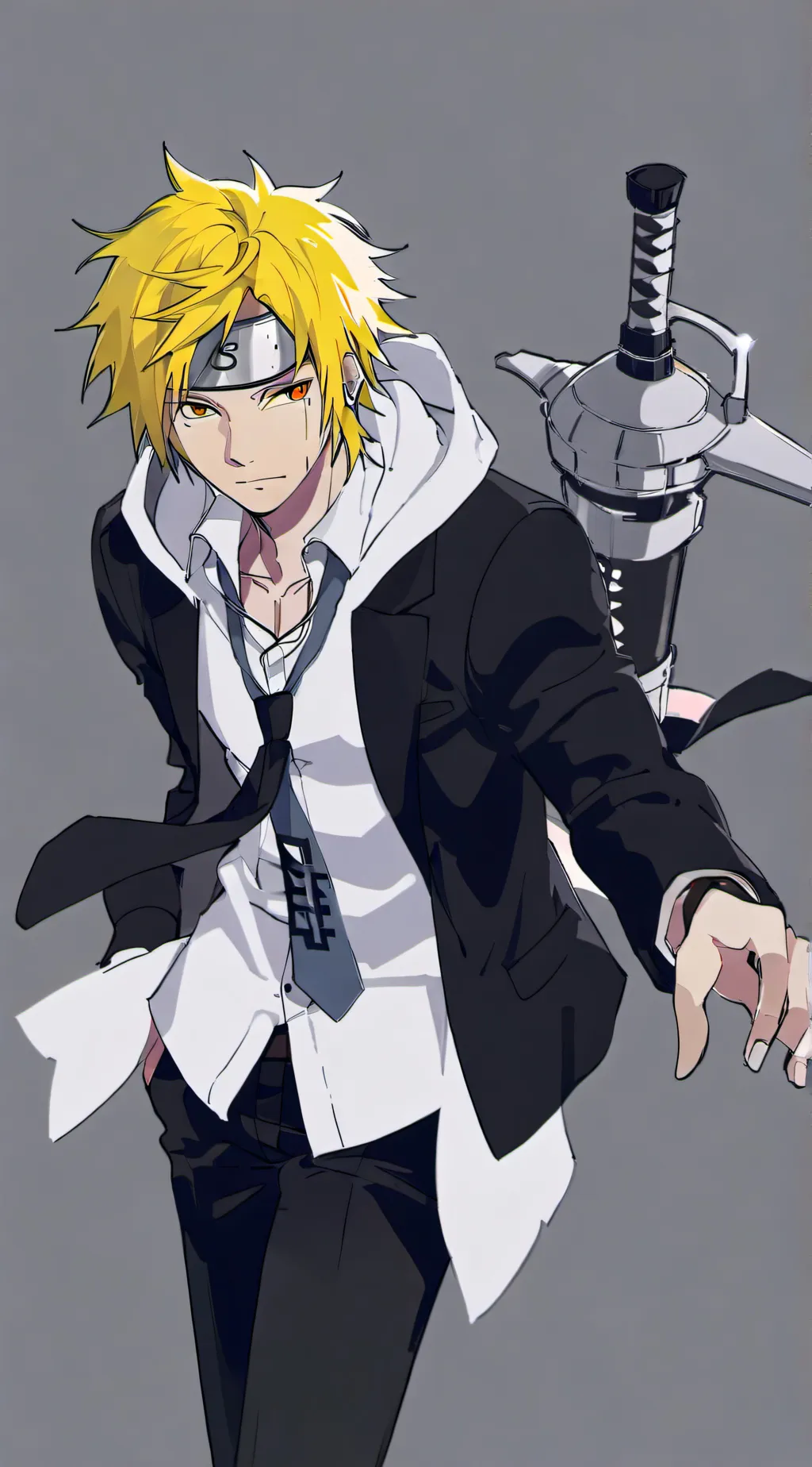 ai character: Minato's team 7 background