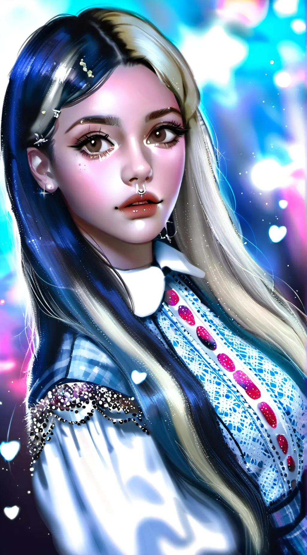 ai character: Melanie Martinez  background