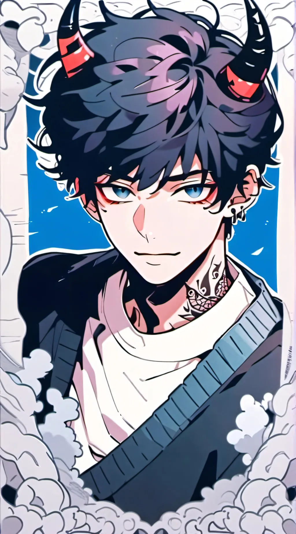 ai character: Damien  background