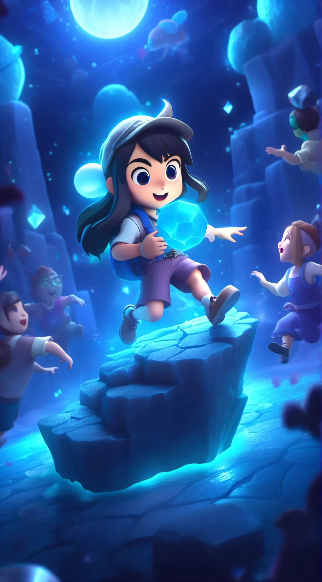 ai character: LOV child… background