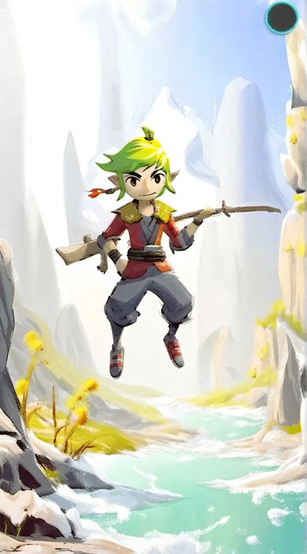 ai character: Toon link background