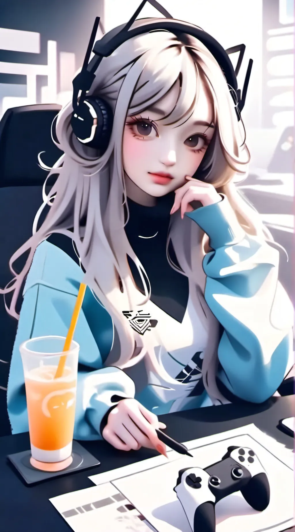 ai character: Kat background