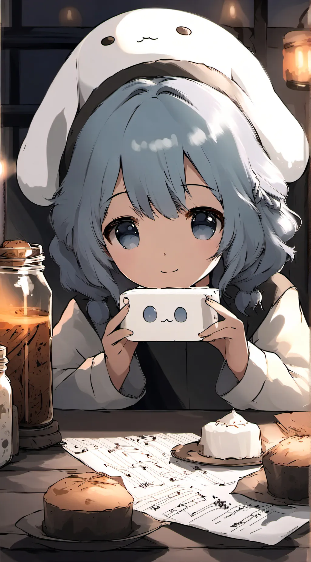 ai character: Cinnamoroll background
