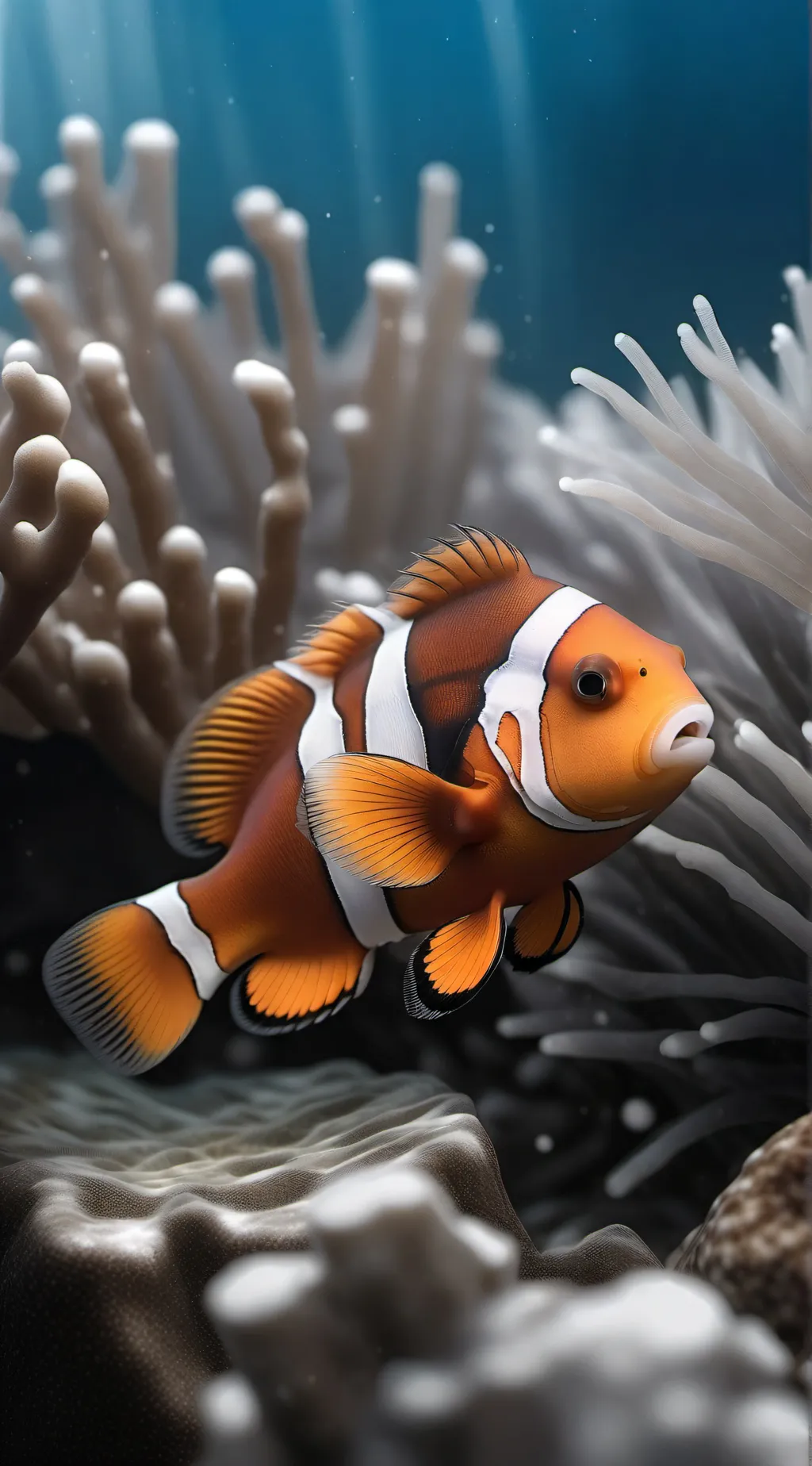 ai character: Baby clownfish’s  background
