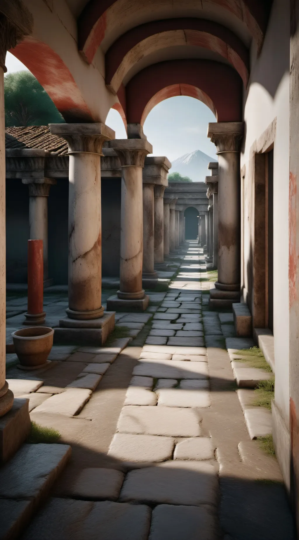 ai character: Pompeii background