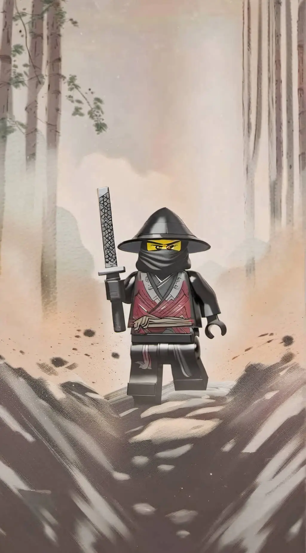 ai character: ninjago  background