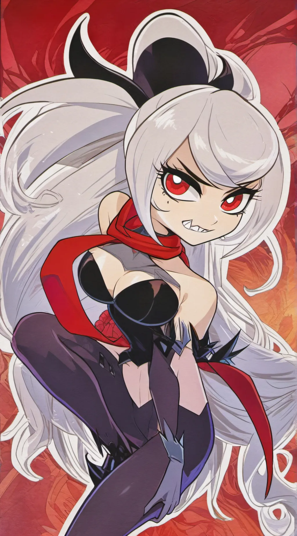 ai character: Carmilla carmine background