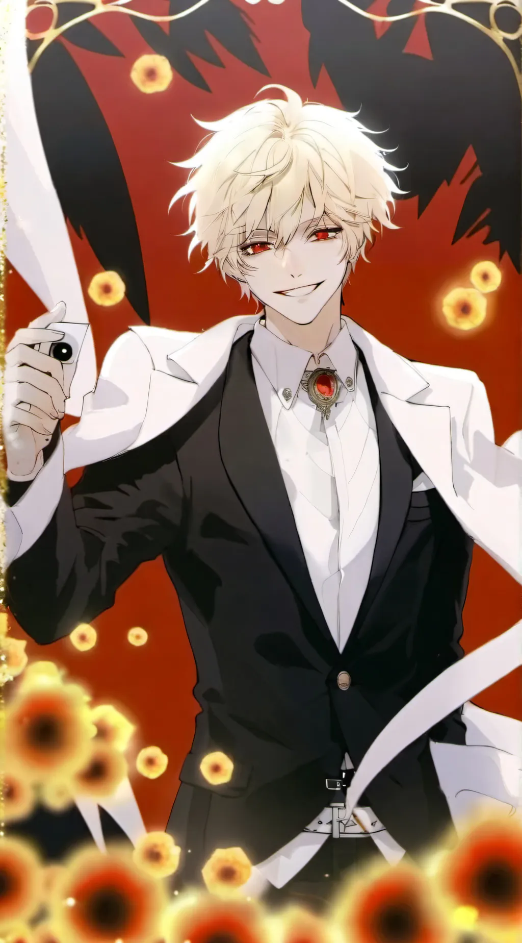 ai character: Villian Bakugo  background