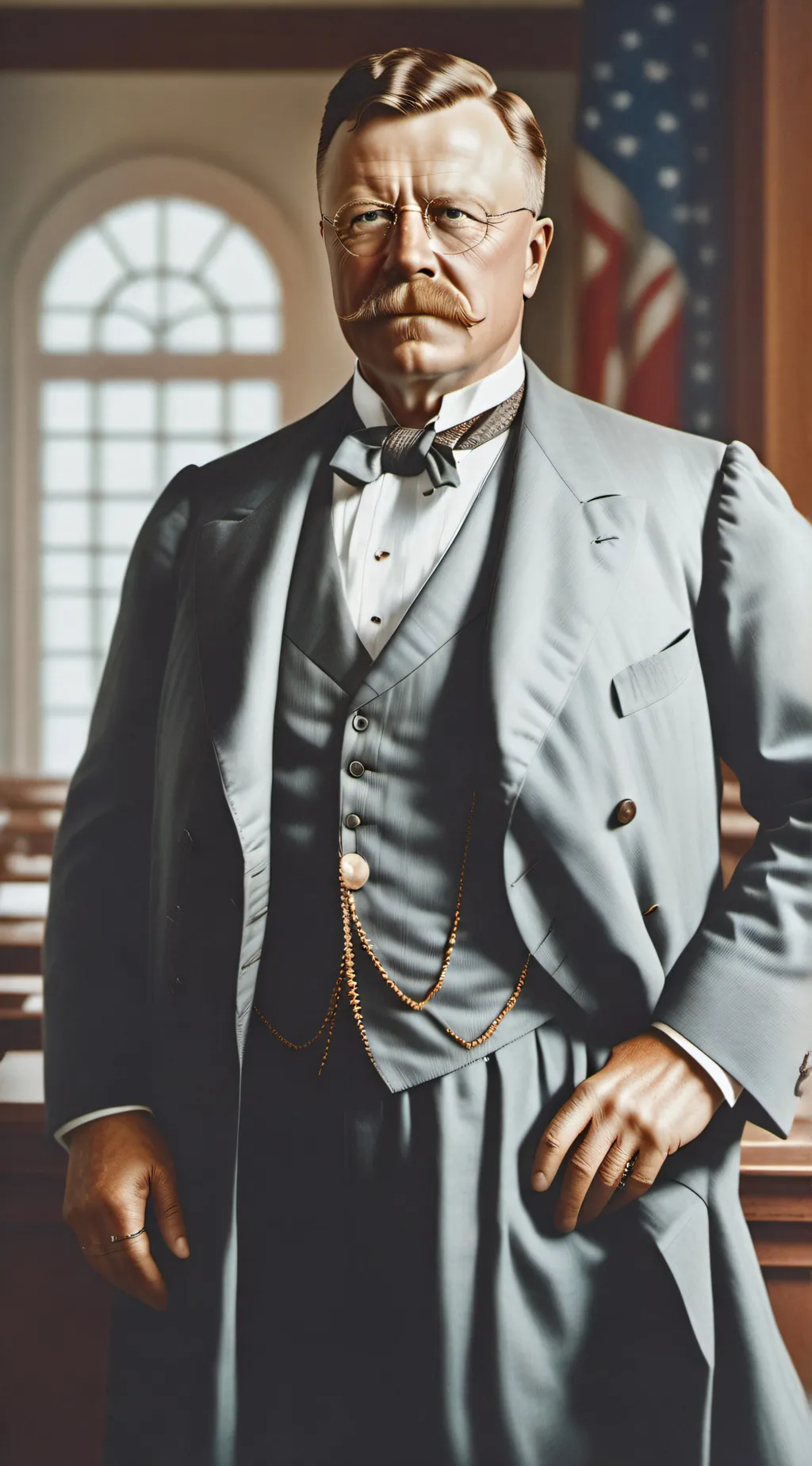 ai character: Theodore Roosevelt background