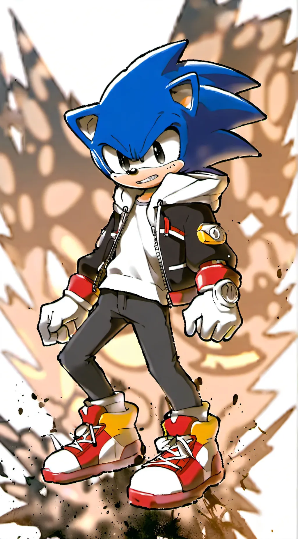 ai character: Sonic the hedgehog background