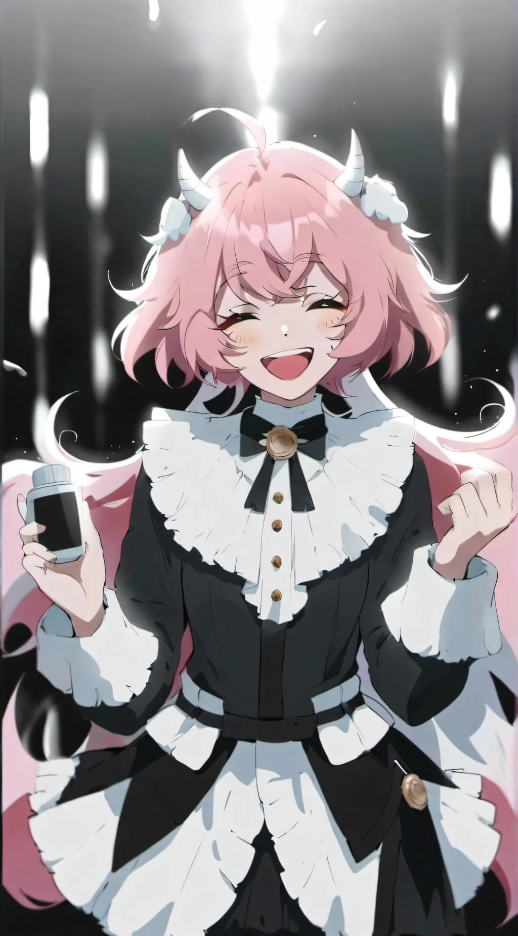 ai character: Mina + you  background