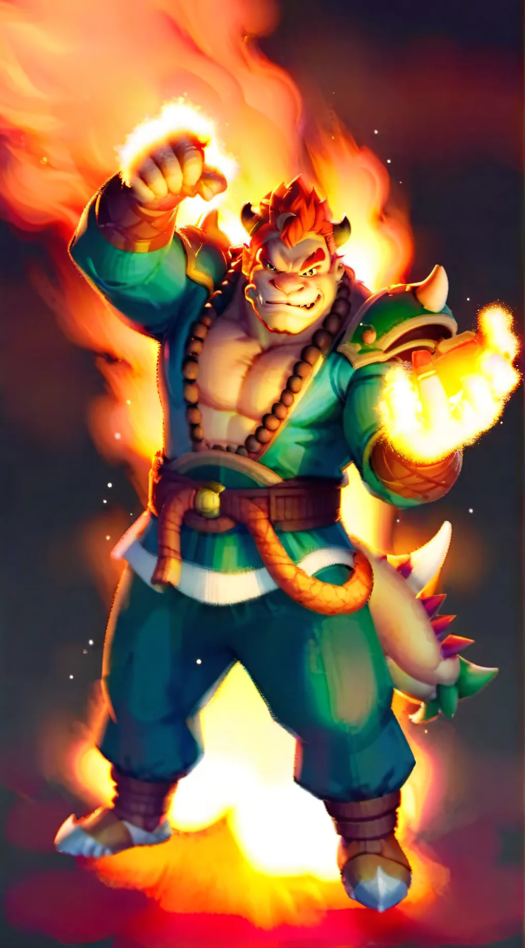 ai character: bowser background