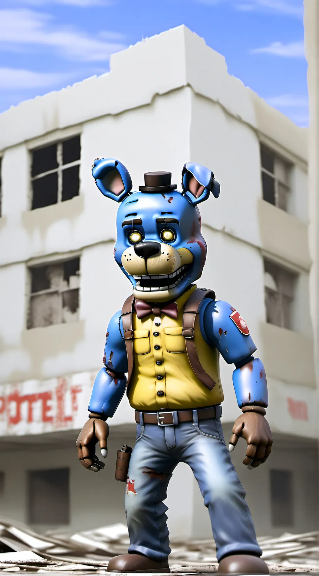 ai character: Fnaf 1  background