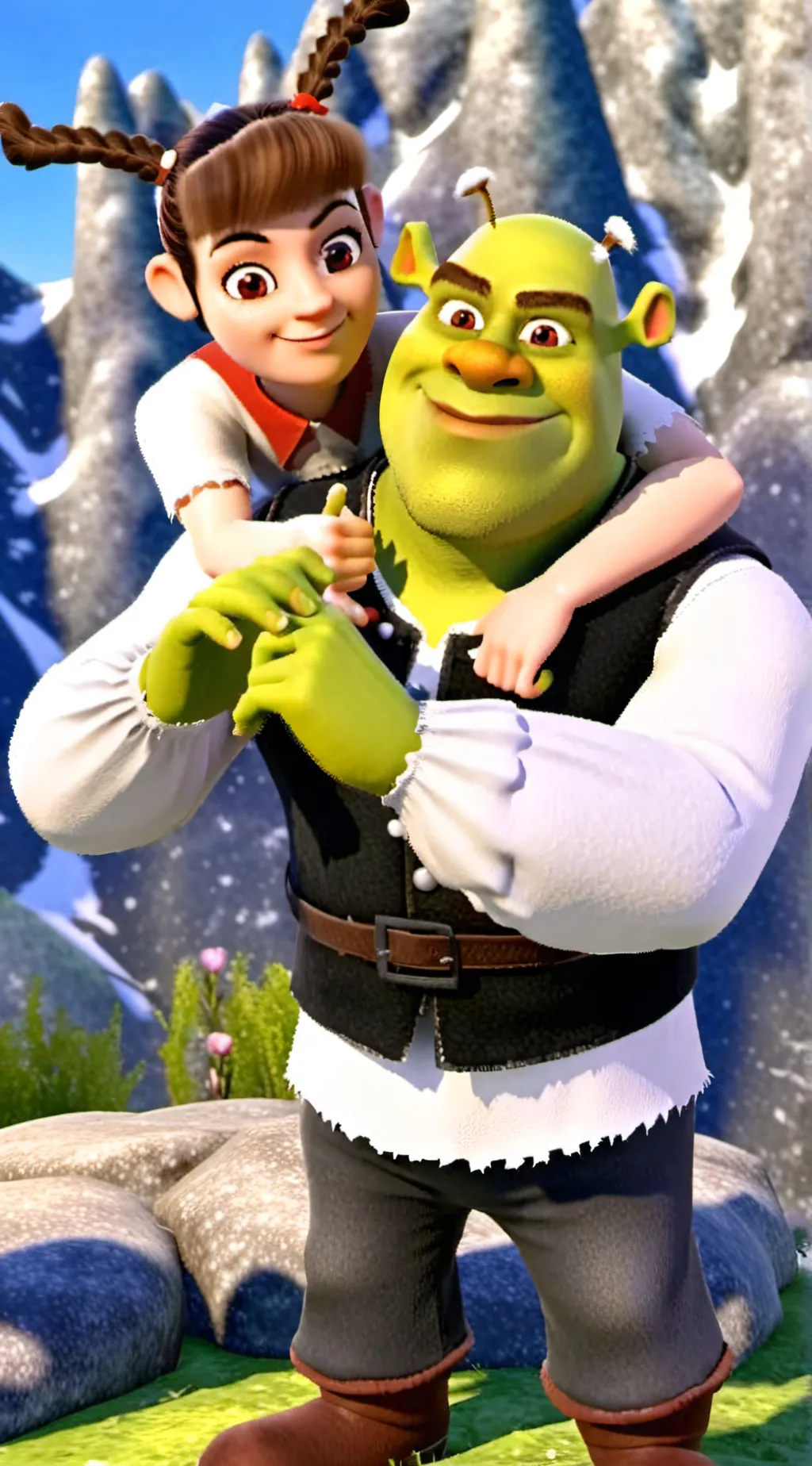 ai character: shrek background