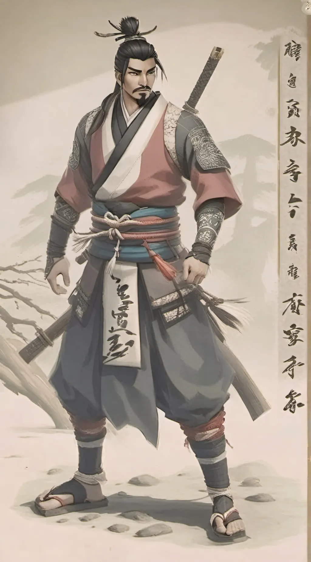 ai character: Hanzo Shimada background