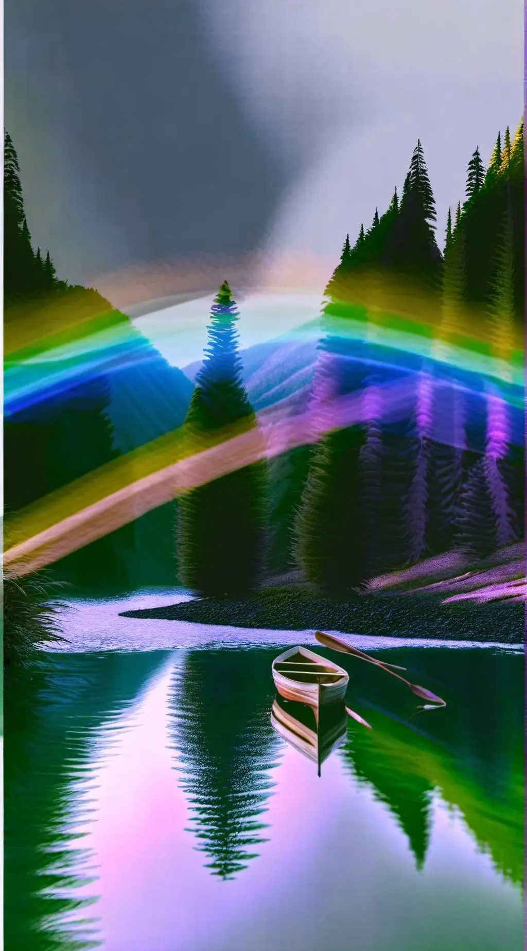 ai character: rainbow humans background