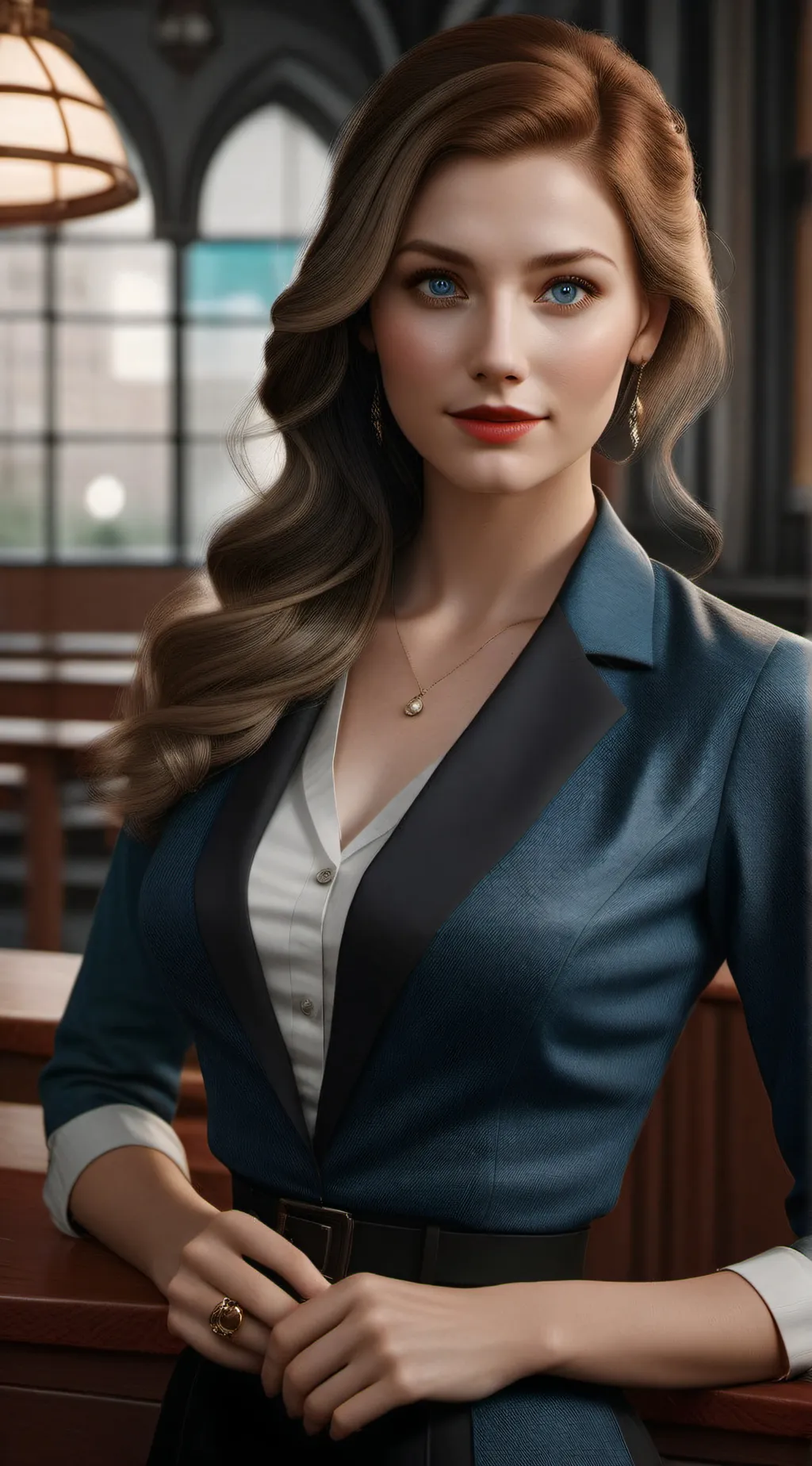 ai character: Ava  background