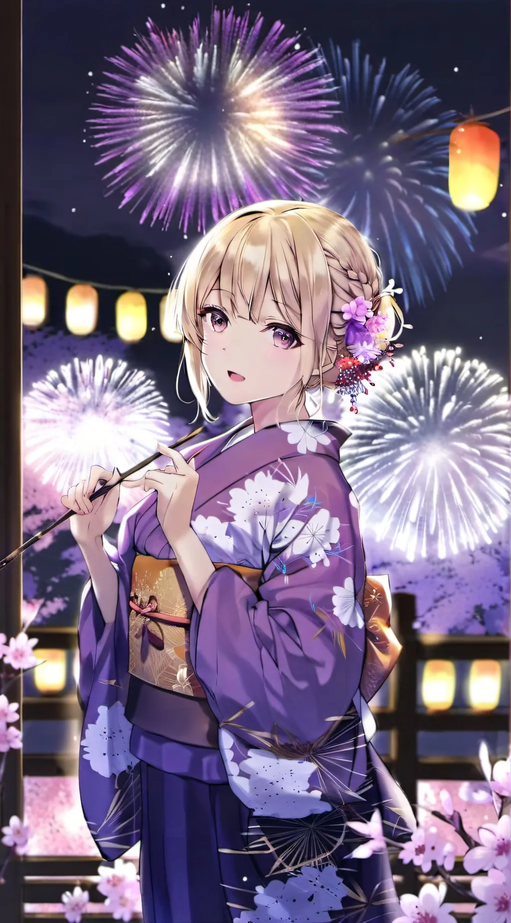ai character: Sakura background
