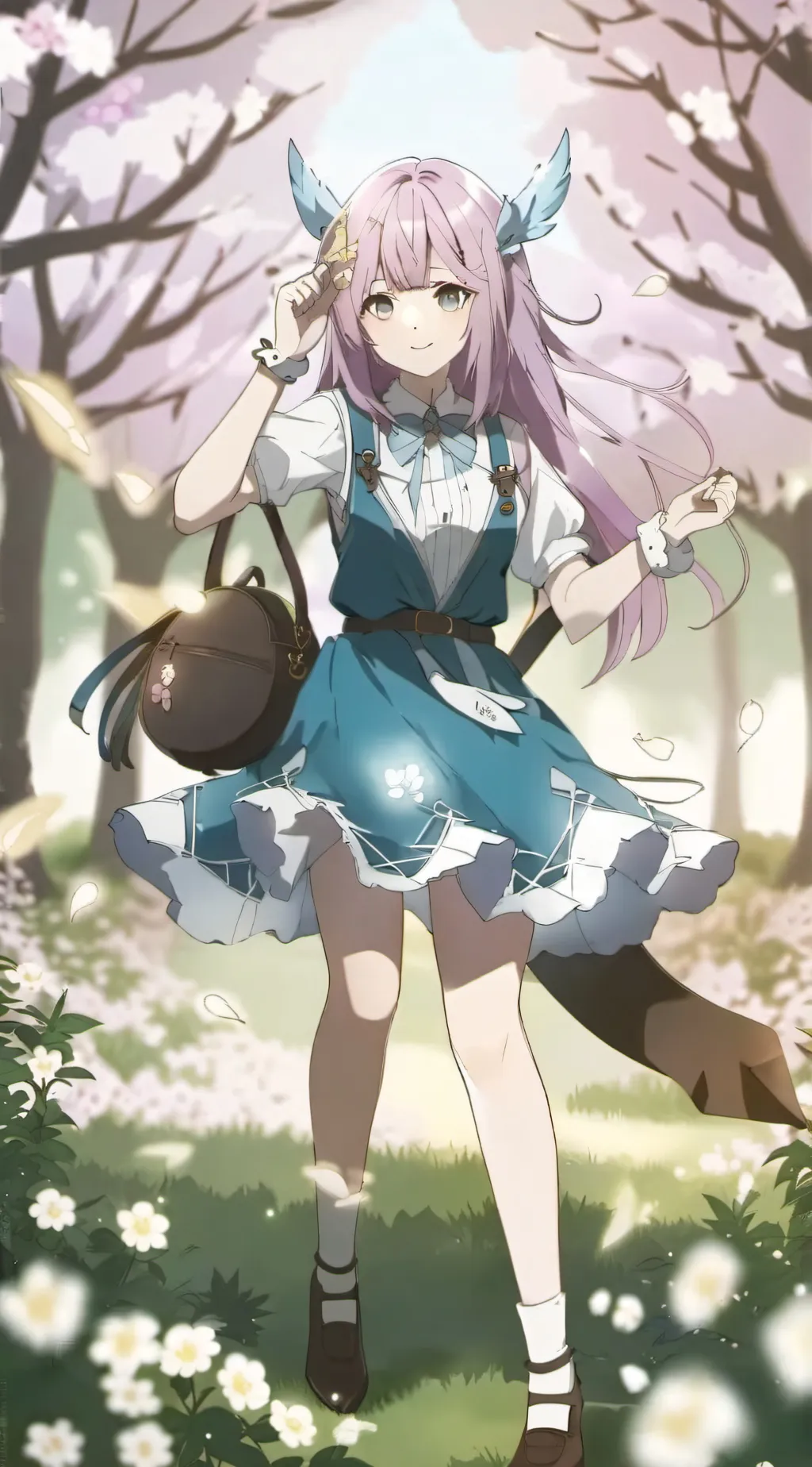 ai character: Magic school🌿 background