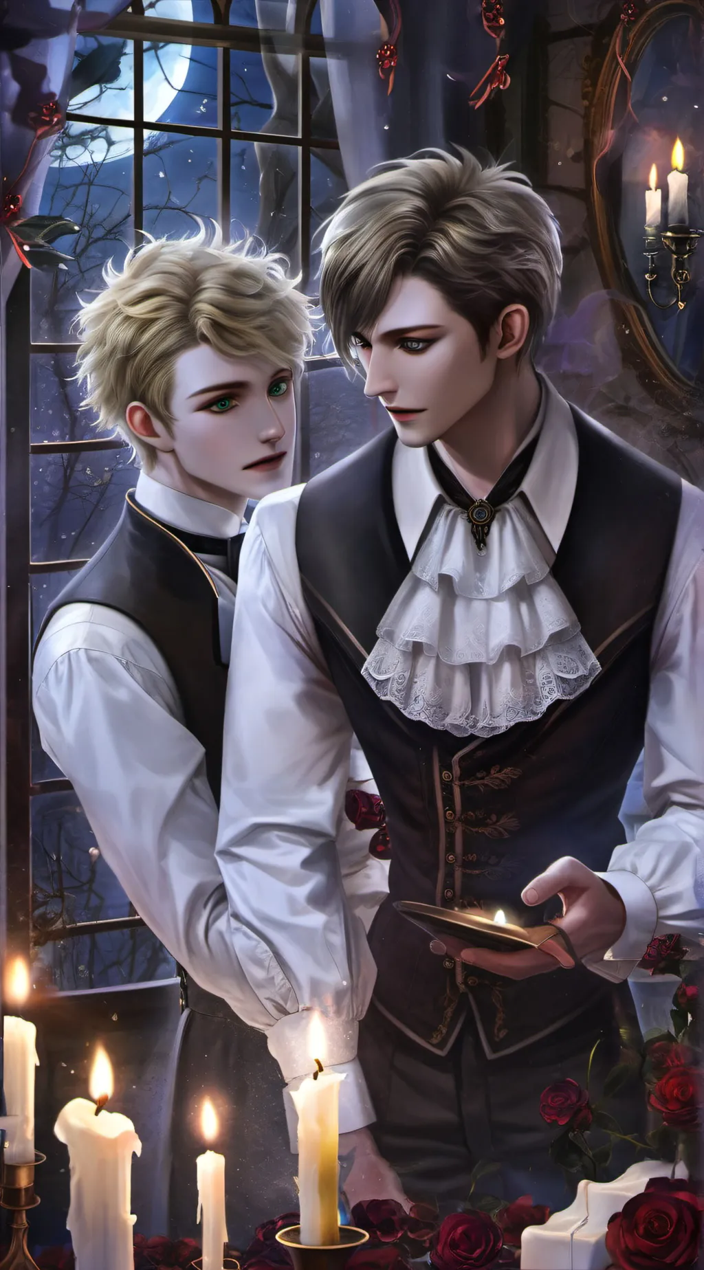 ai character: Ciaran and Vesper background