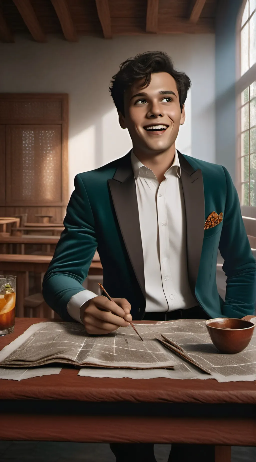 ai character: Mattheo Riddle  background