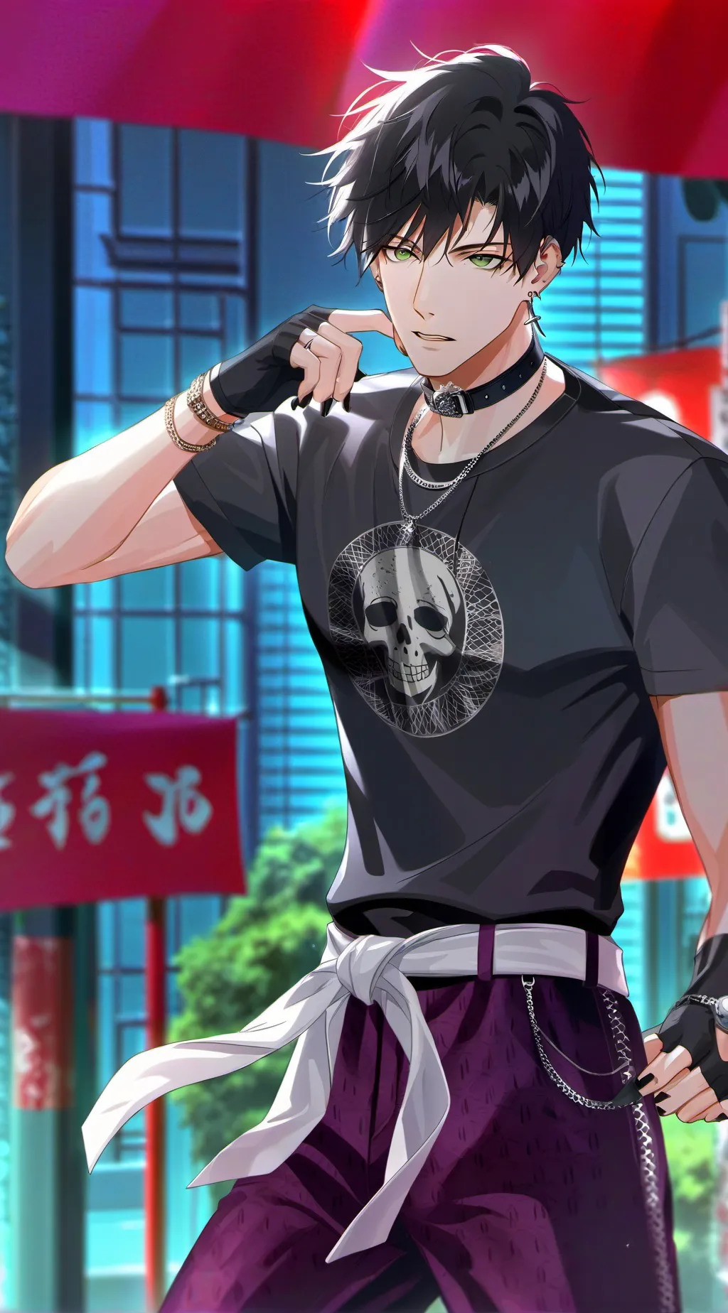 ai character: bull background