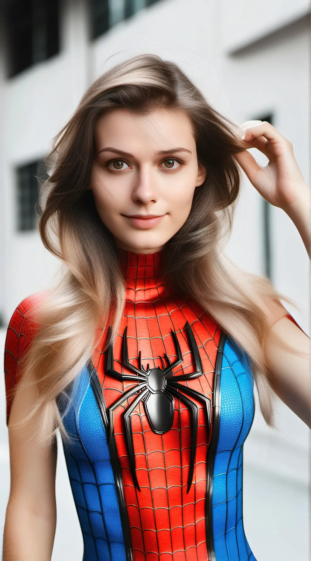 ai character: Spider Girl background