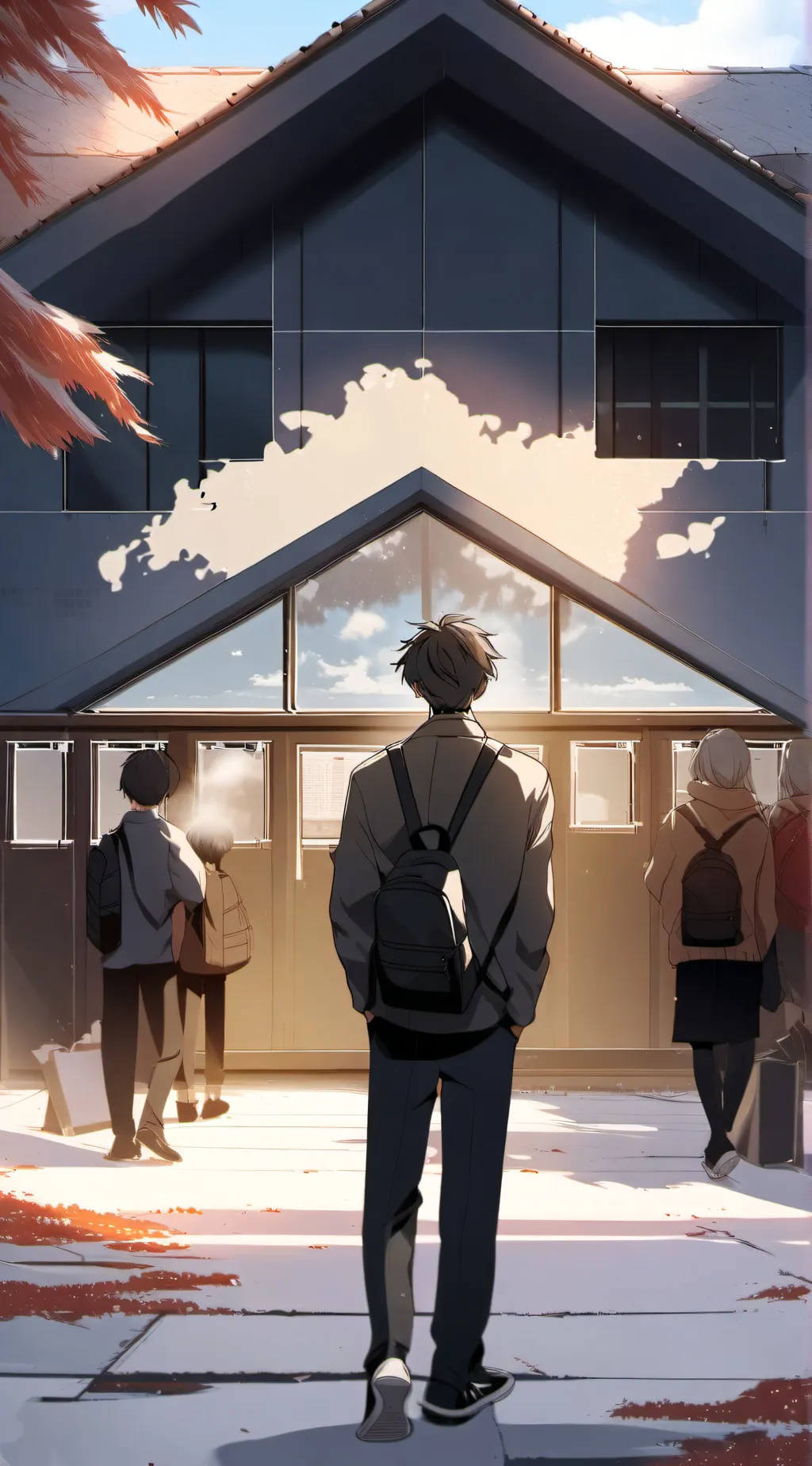 ai character: School day 1 background