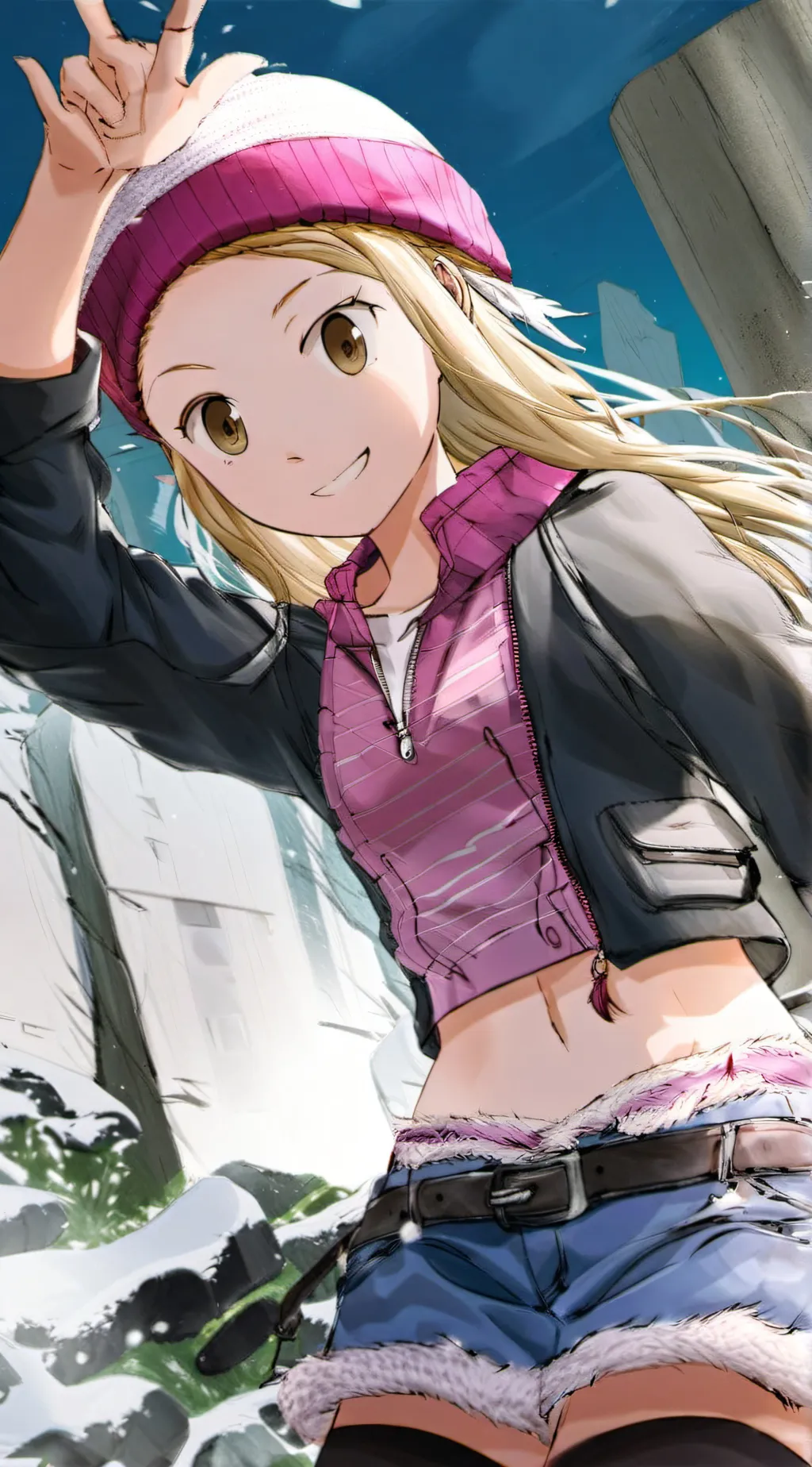 ai character: Zoe Orimoto  background