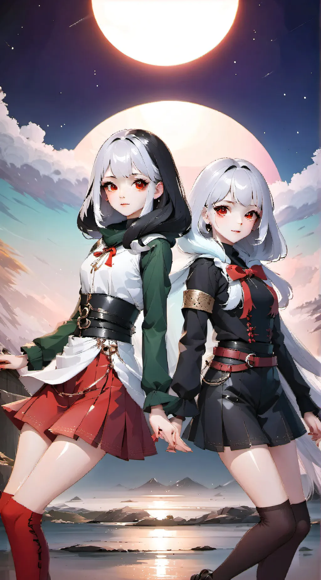 ai character: Zia and Natalie background