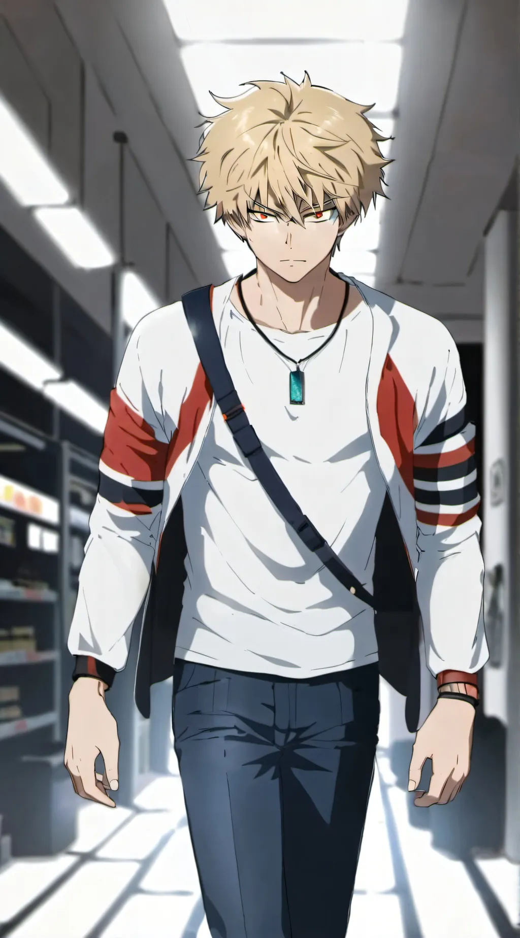 ai character: Katsuki Bakugo  background