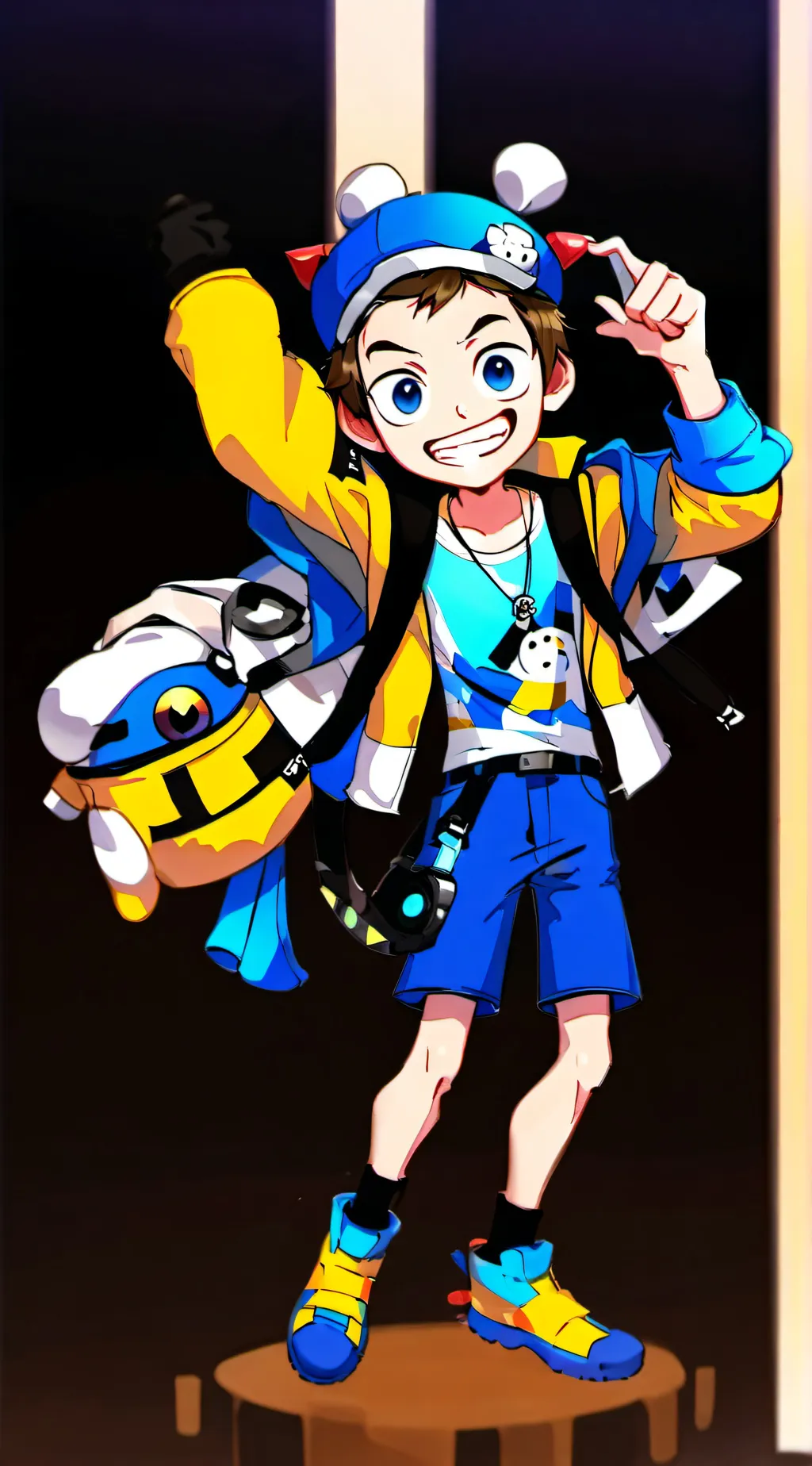 ai character: j821 sml jeffy fnf background