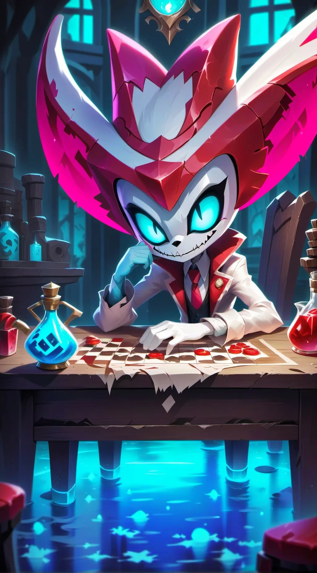 ai character: Hazbin hotel background