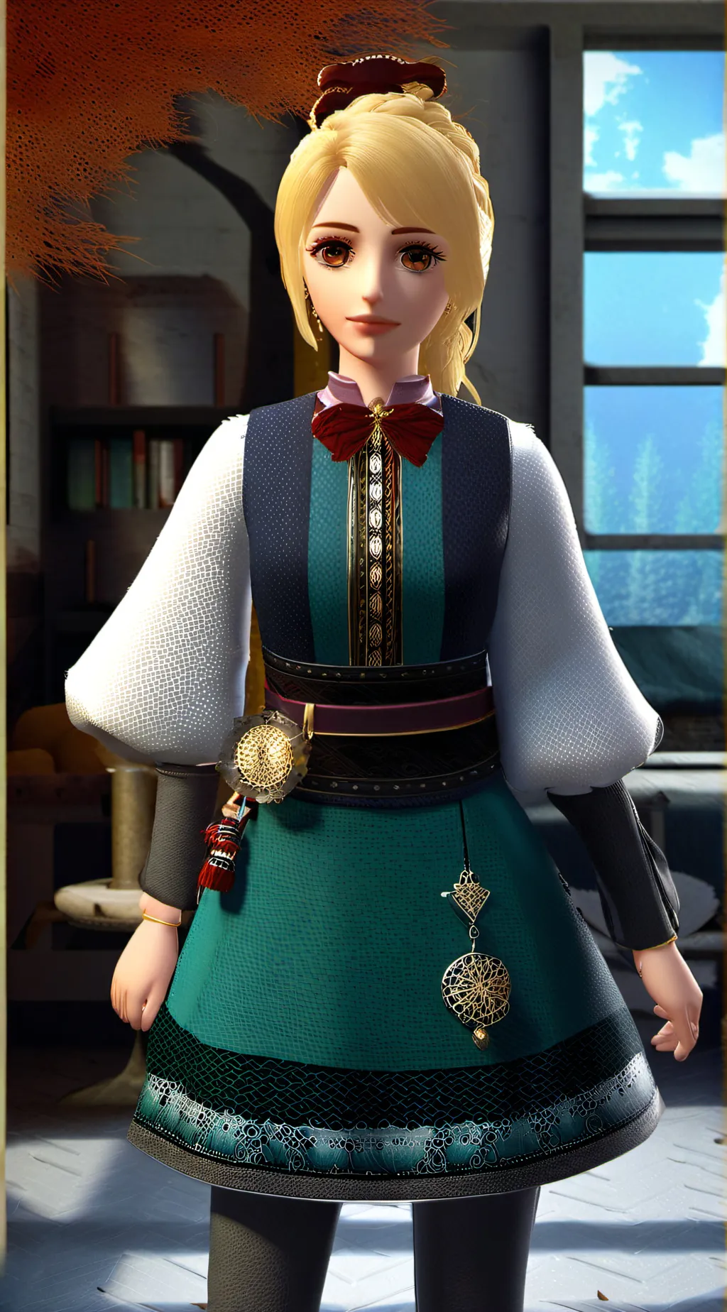 ai character: hinako Shijou  background