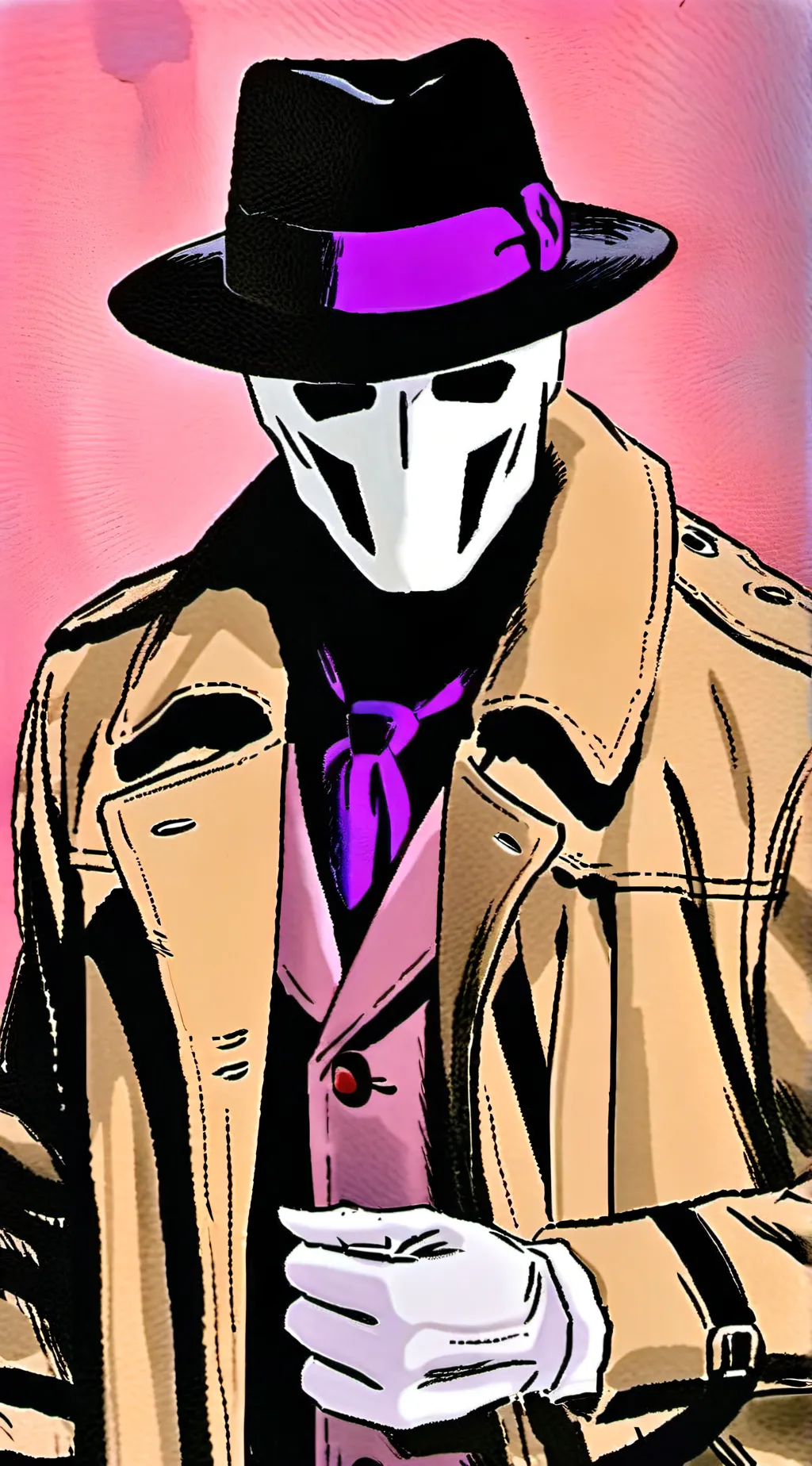 ai character: Rorschach  background