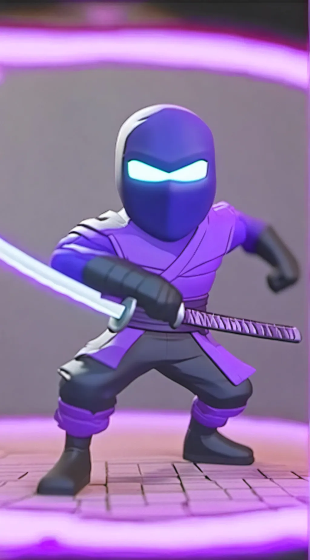 ai character: Blue ninja background