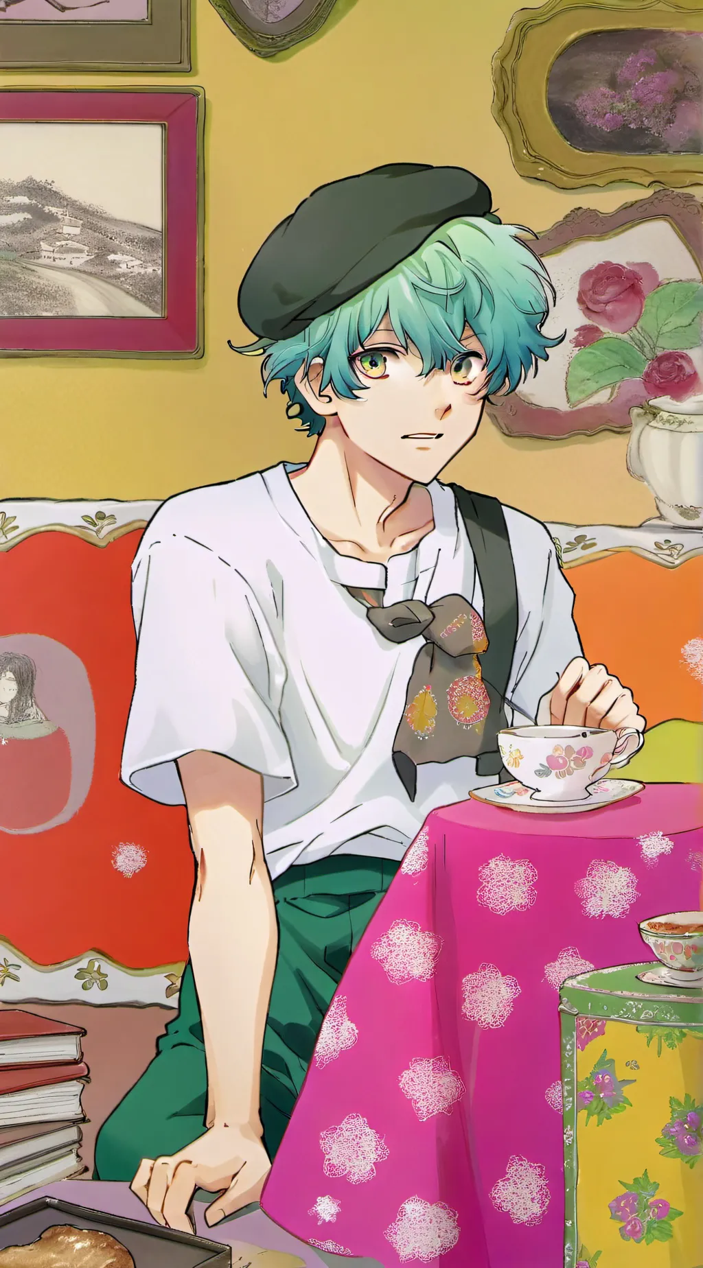 ai character: Deku background