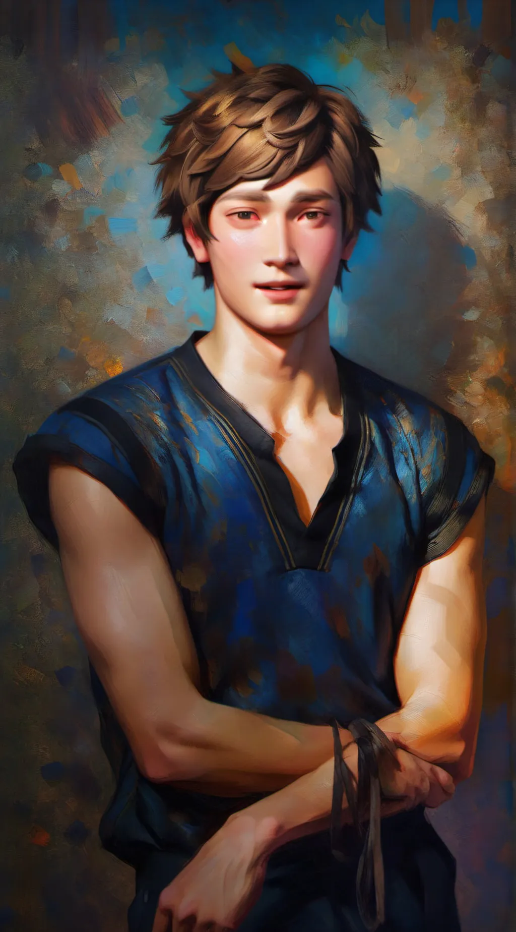 ai character: Warren Graham  background
