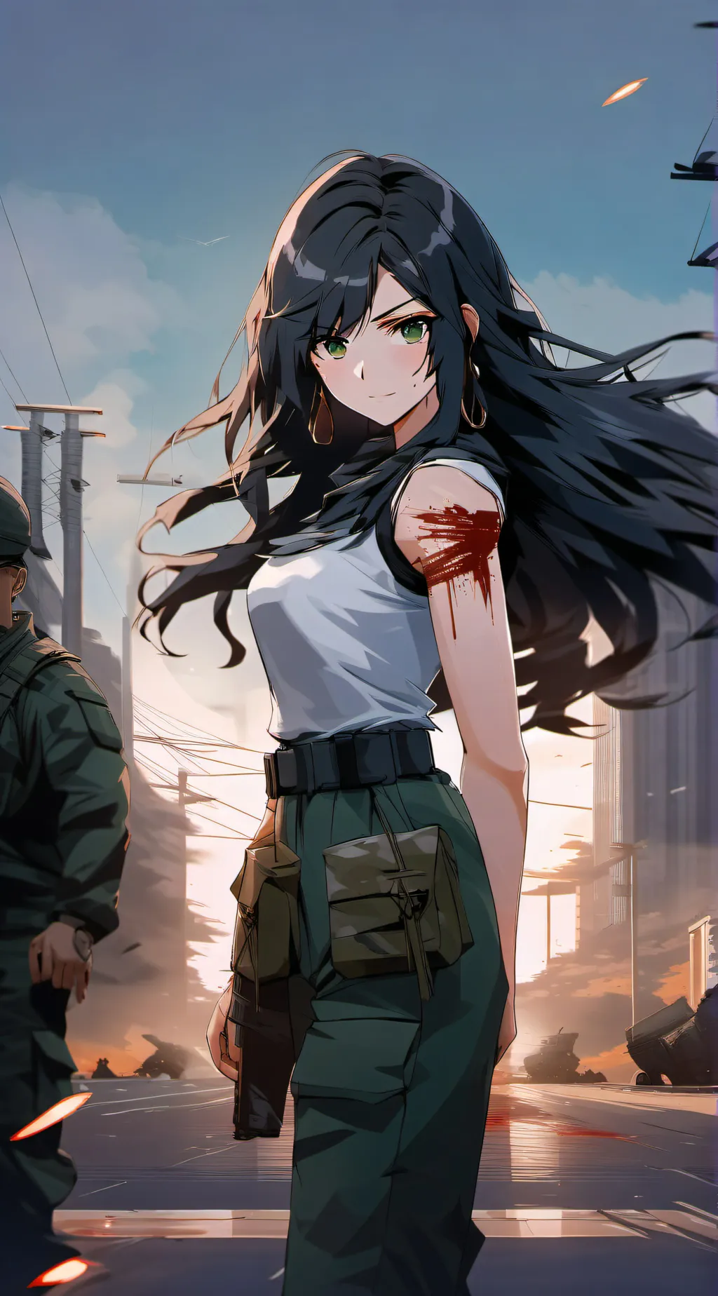 ai character: Emily. background