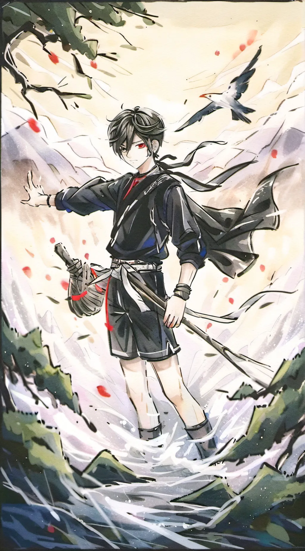 ai character: MHA Pikachu background