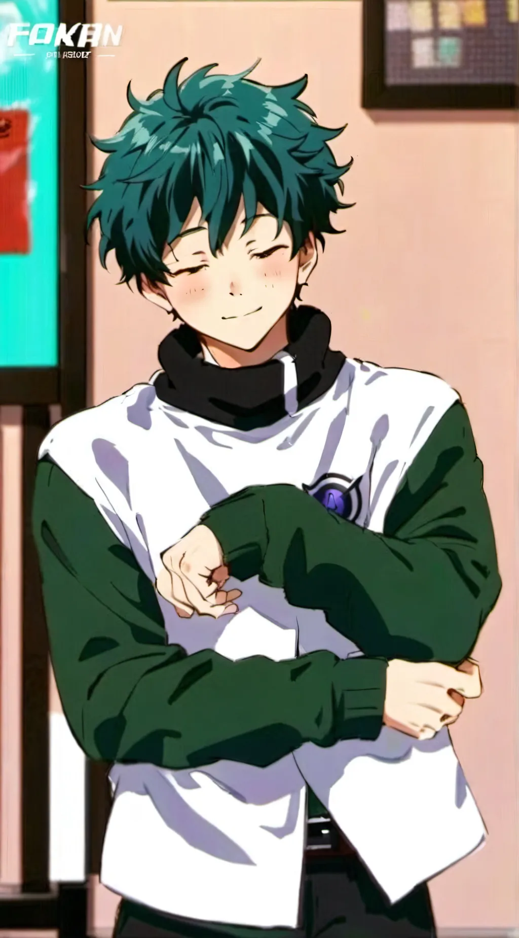 ai character: Deku background