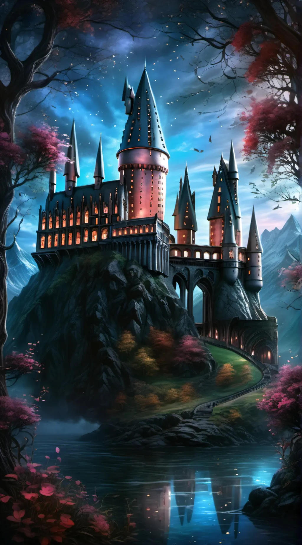 ai character: Hogwarts background