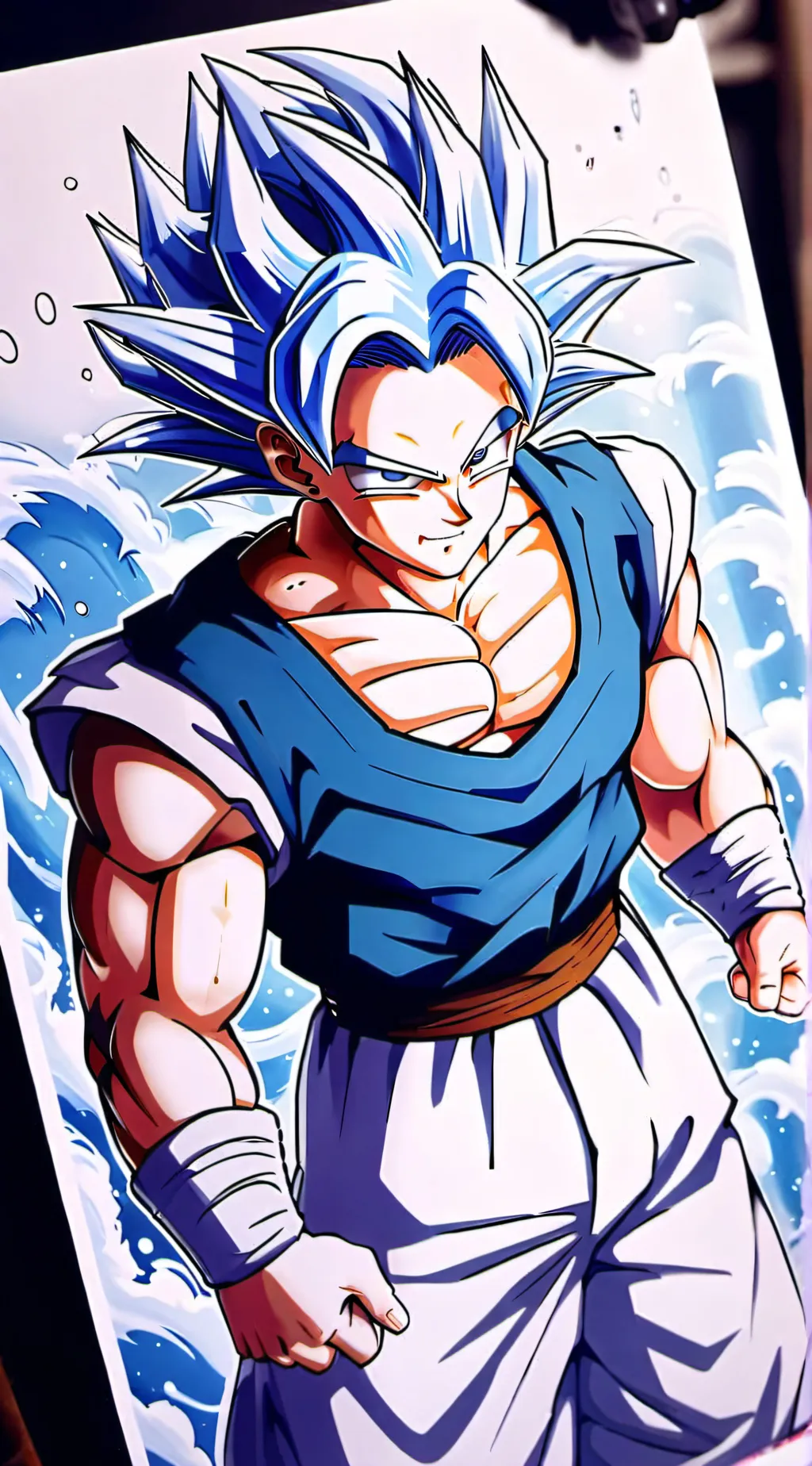 ai character: gogeta background