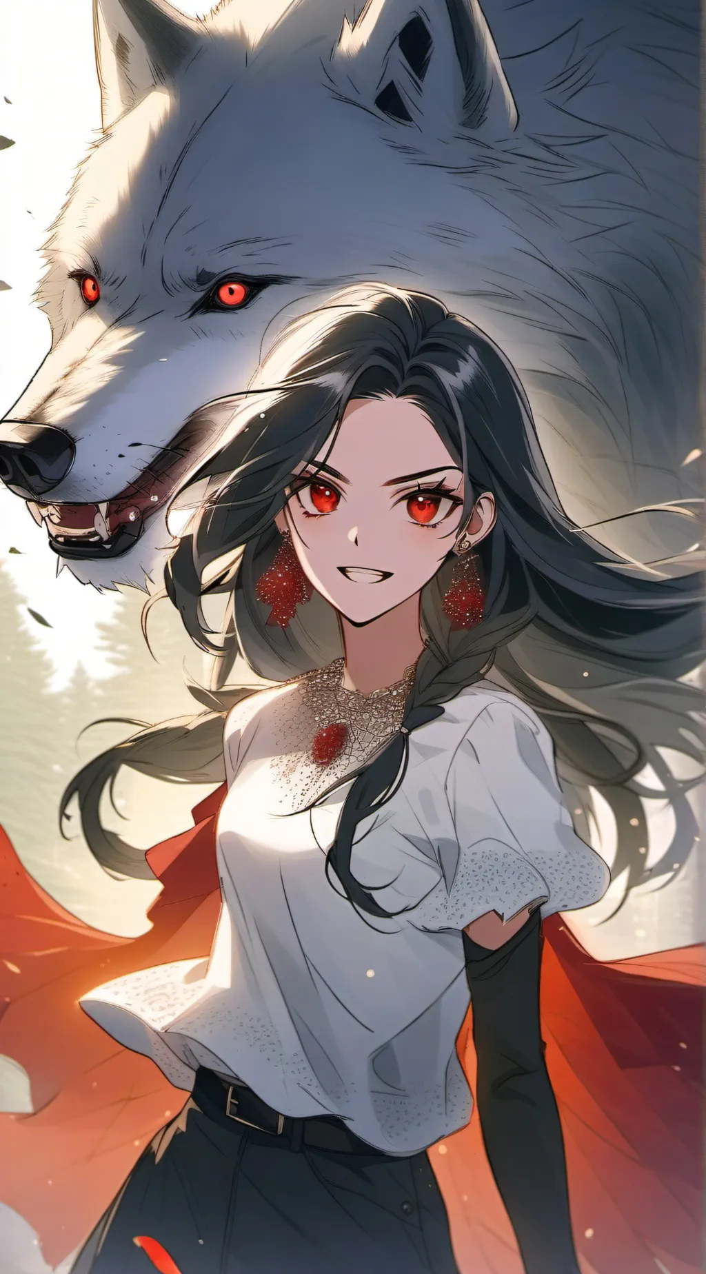 ai character: Rose 🌹 background