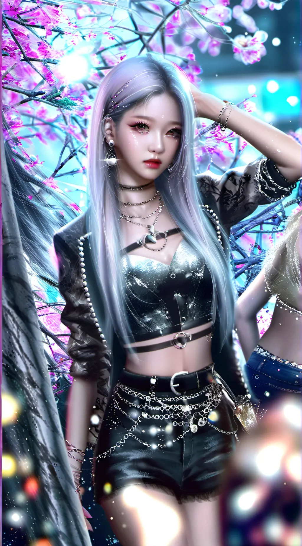 ai character: rose background