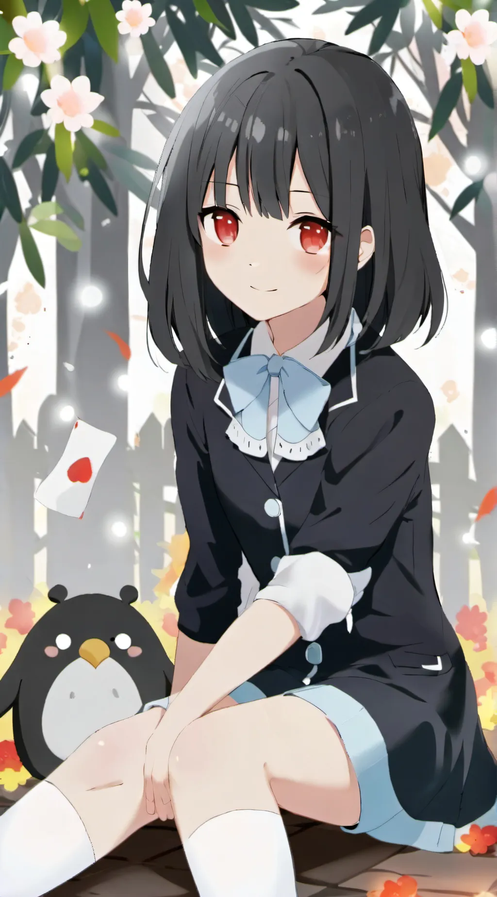 ai character: rose background