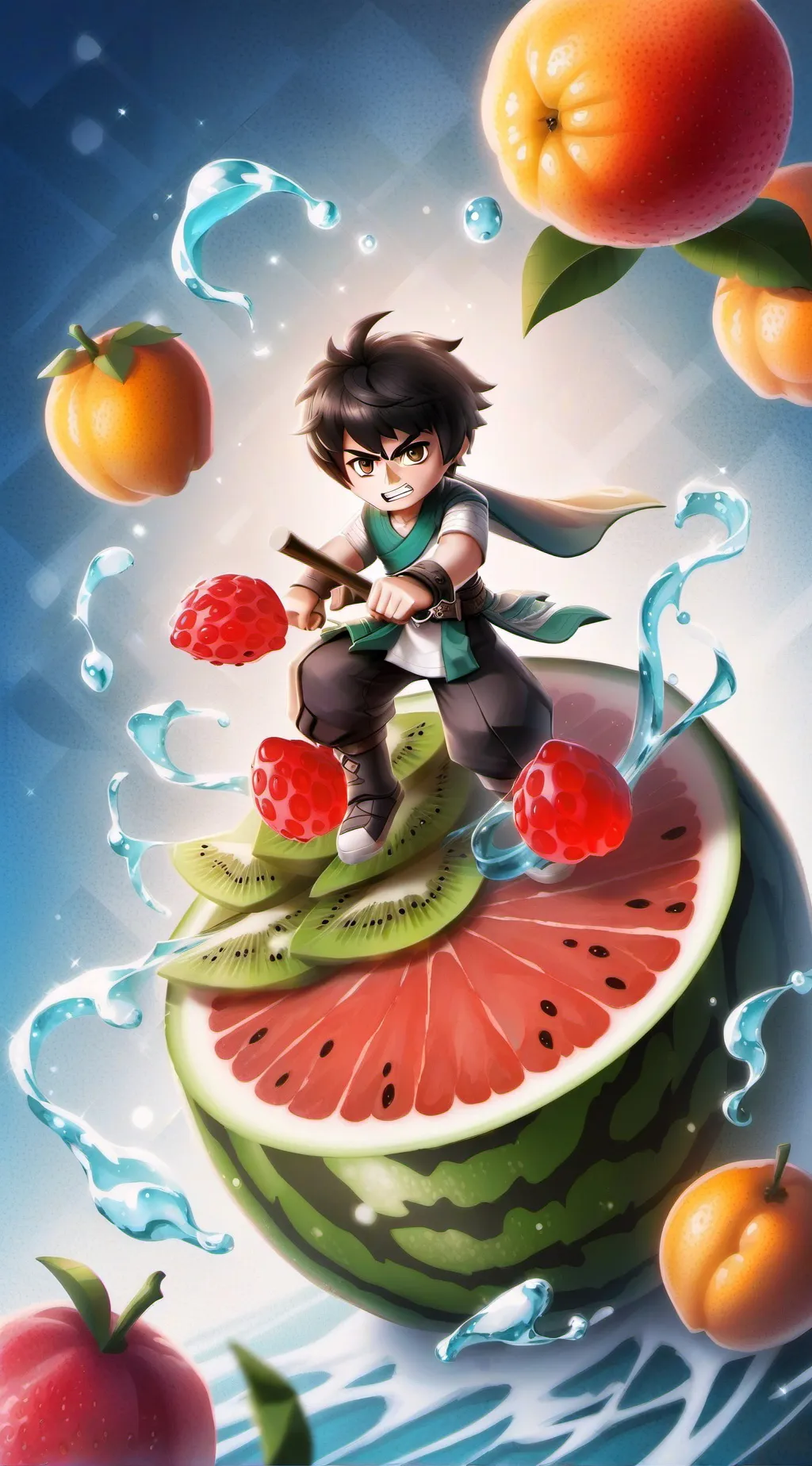 ai character: Blox fruit background