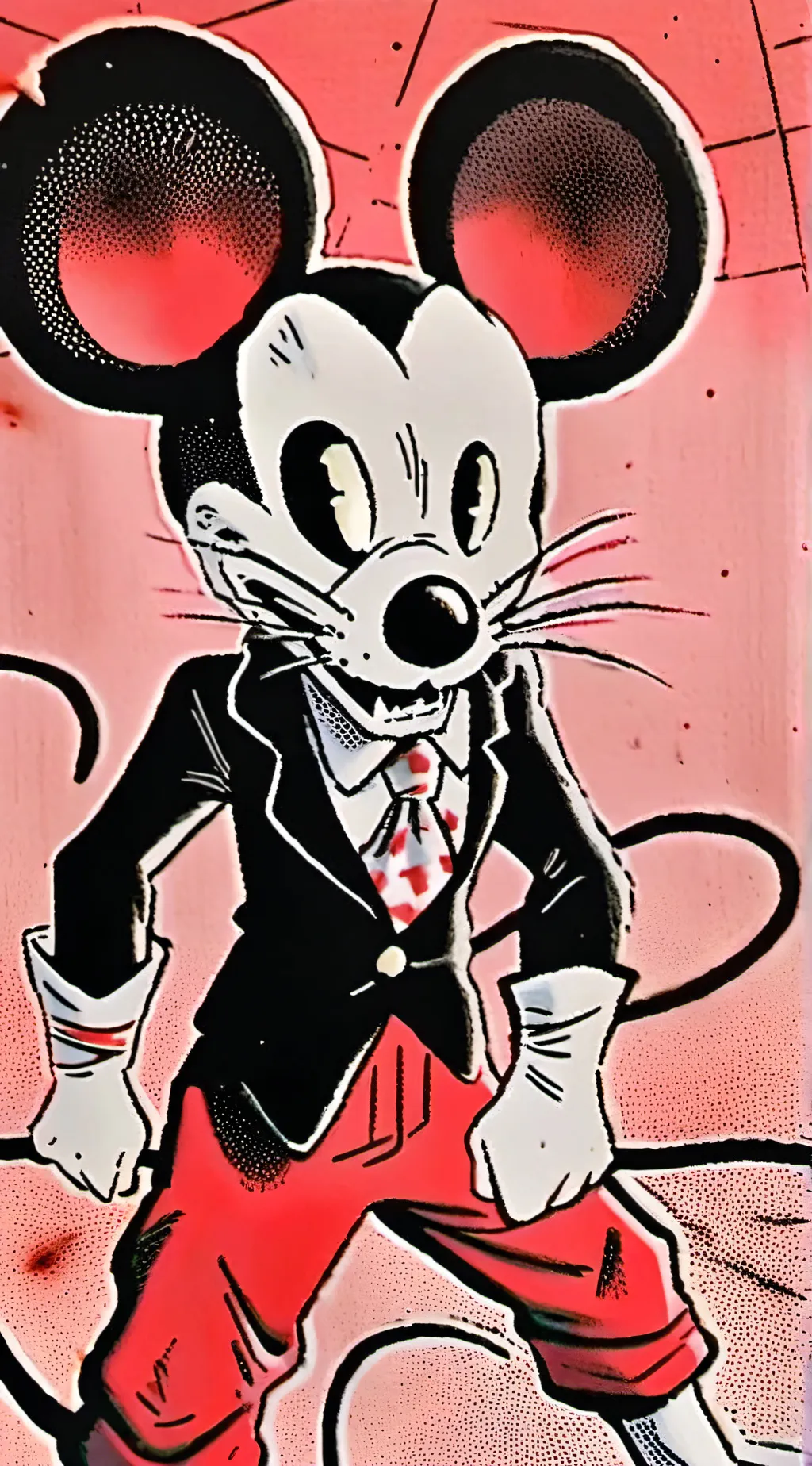 ai character: Suicide mouse background