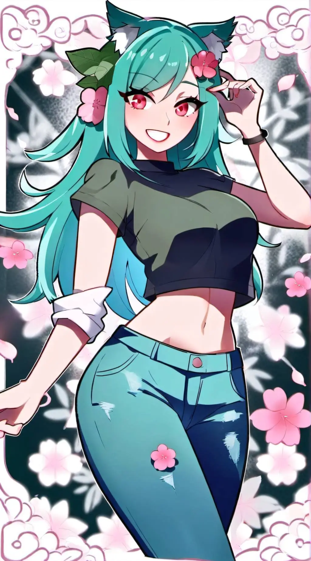 ai character: Venusaur  background